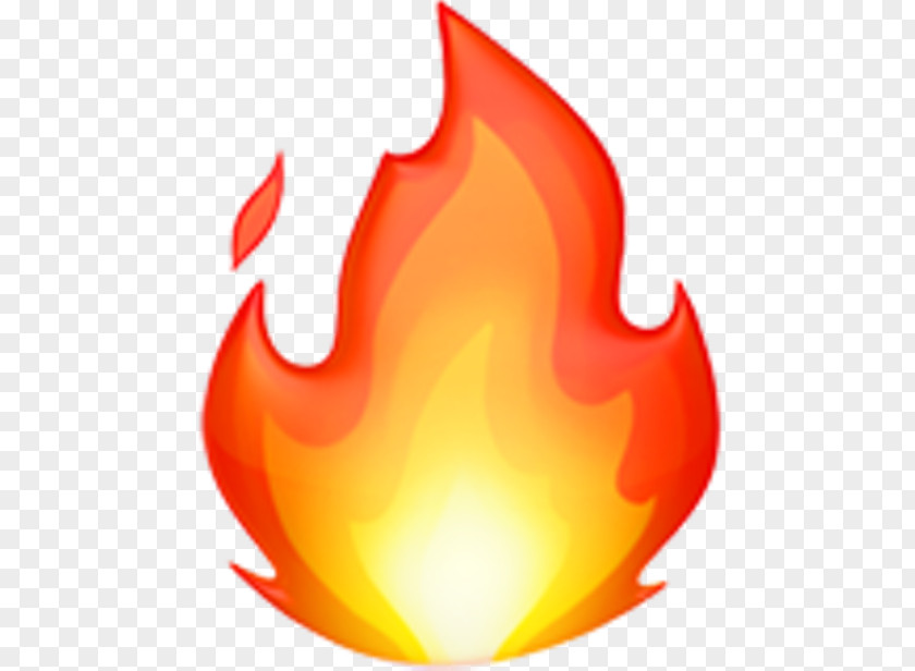 Fire Letter Apple Color Emoji Symbol PNG