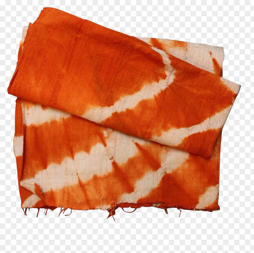 Orange Mud Cloth Textile Bògòlanfini Cotton Hand Spinning Silk PNG