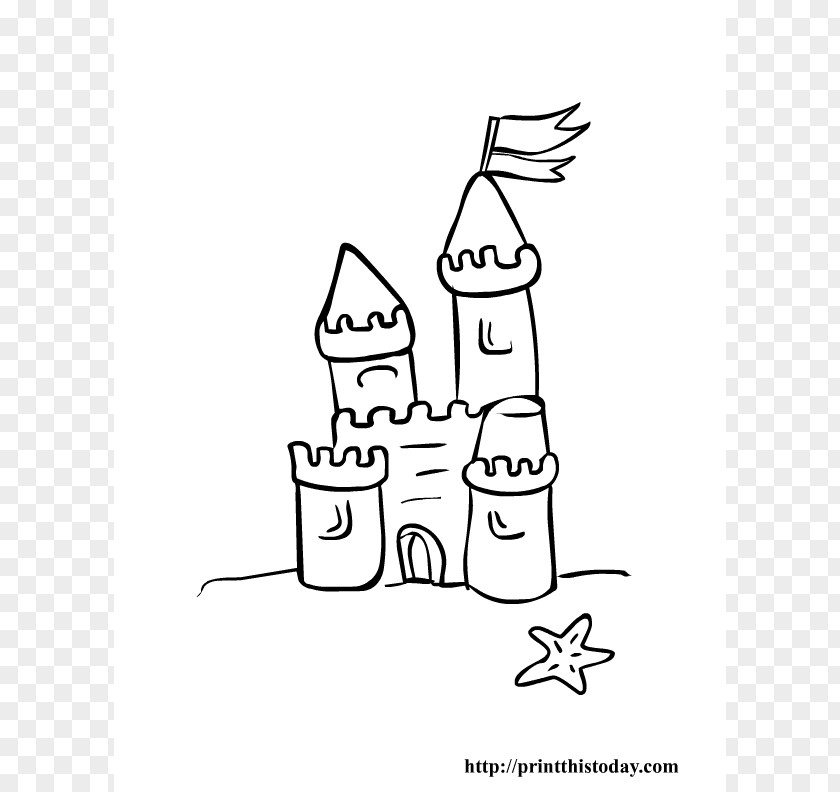 Pictures Of Castles For Children Coloring Book Sand Art And Play Drawing Clip PNG