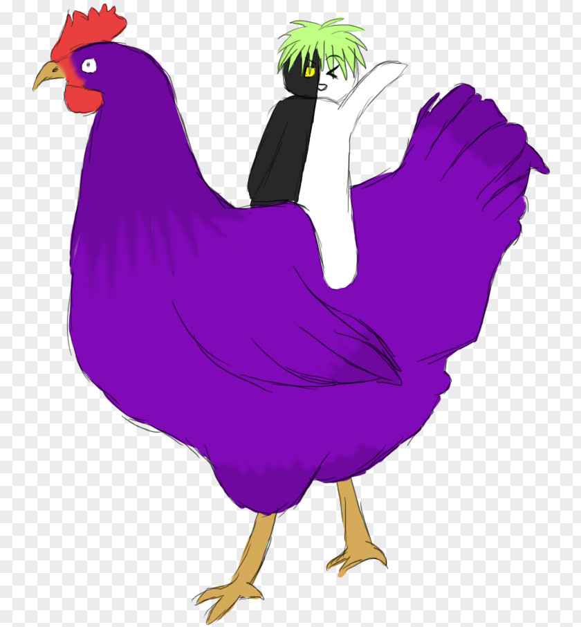 Chicken Rooster Clip Art Purple Zetsu PNG