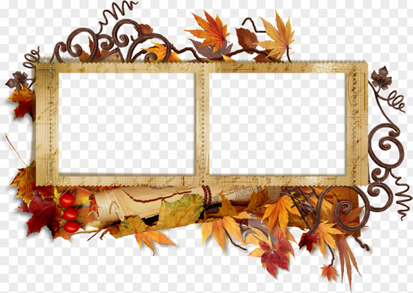 Collage Borders And Frames Picture Autumn Clip Art PNG