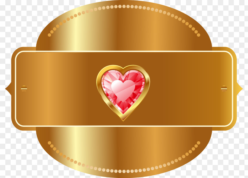 Gold Irregular Heart-shaped Pink Diamond Geometry Geometric Shape PNG