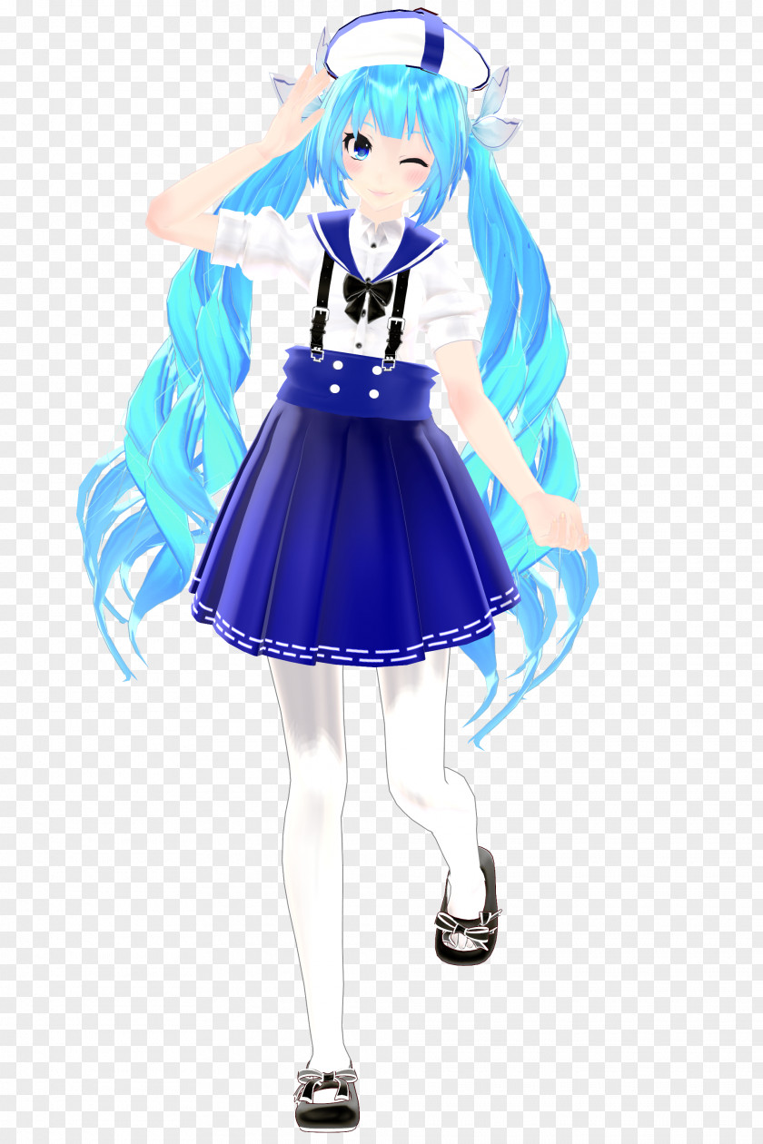 Hatsune Miku MikuMikuDance Vocaloid Light Sailor Dress PNG