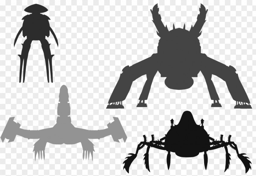 Insect Black Silhouette Cartoon White PNG