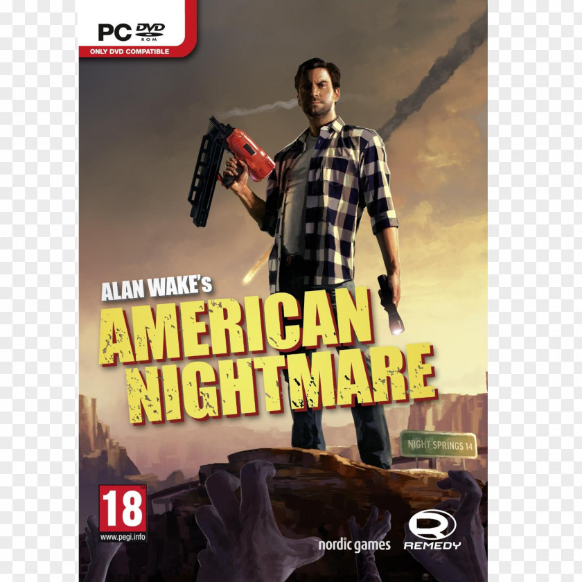 Alan Wake Wake's American Nightmare Xbox 360 Video Game PC PNG
