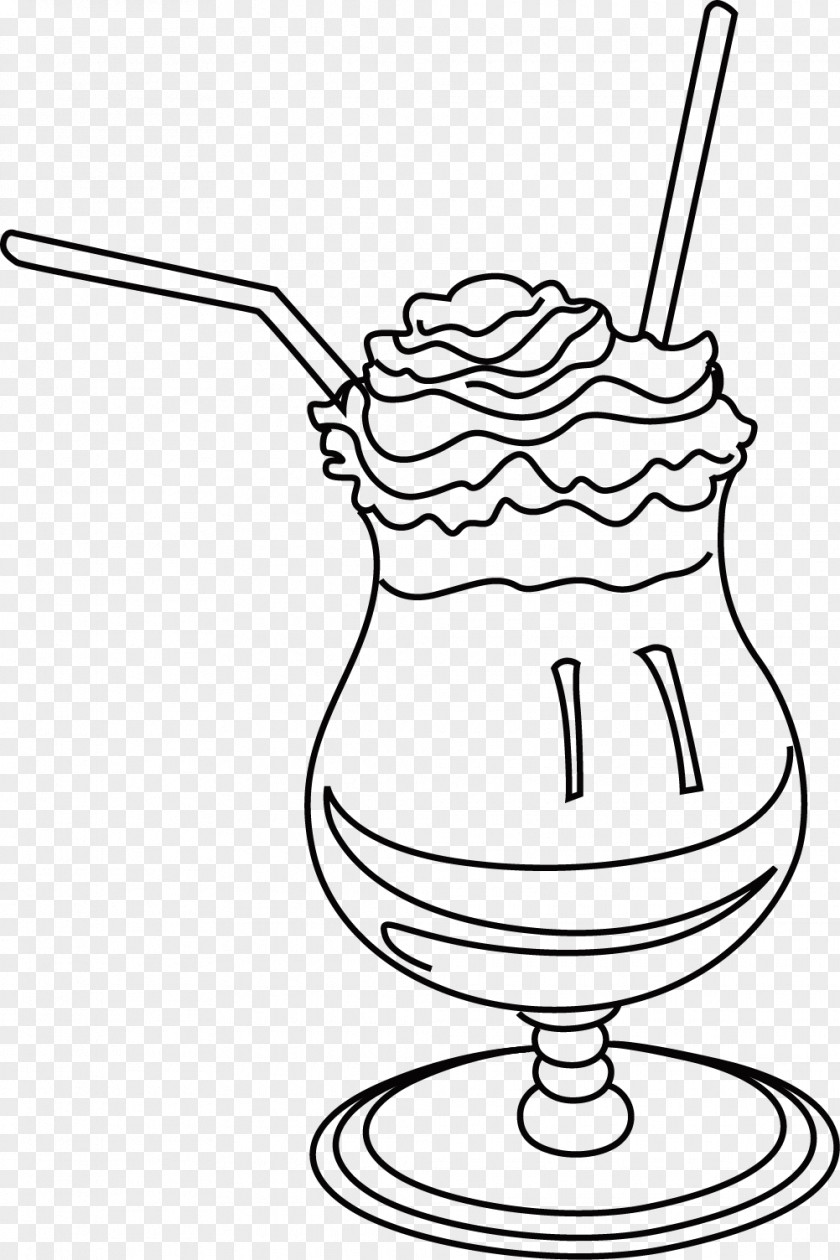 Ice Cream Black And White Clip Art PNG