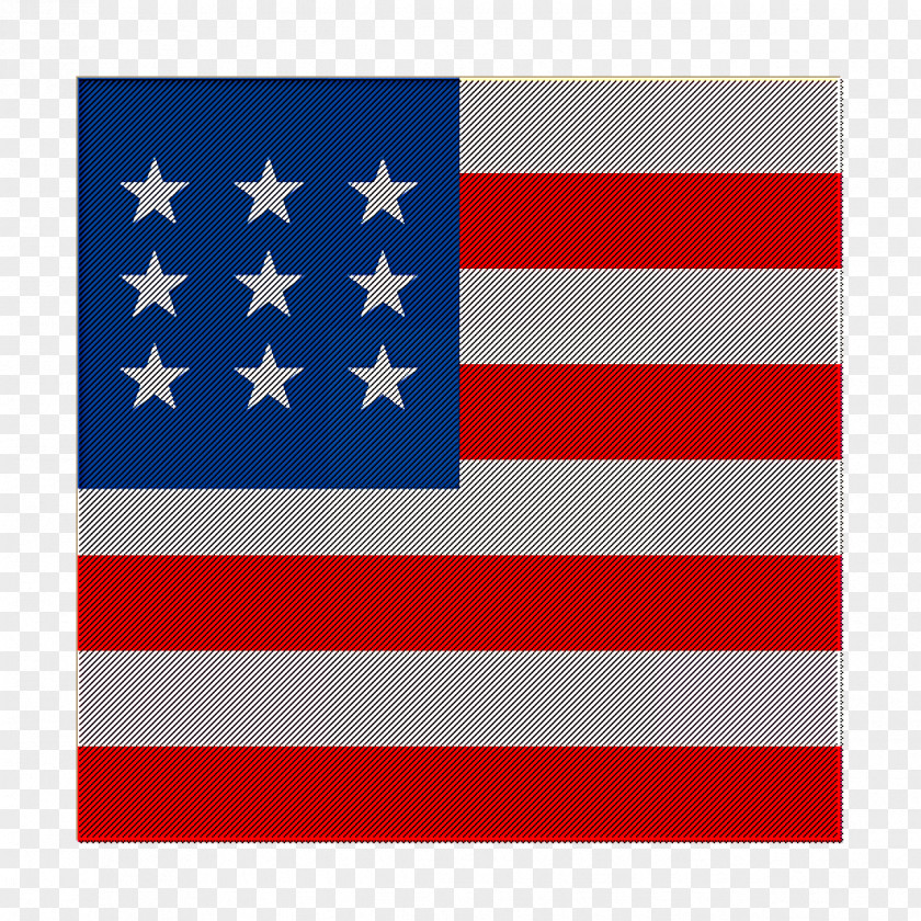 Square Country Simple Flags Icon World United States Of America PNG