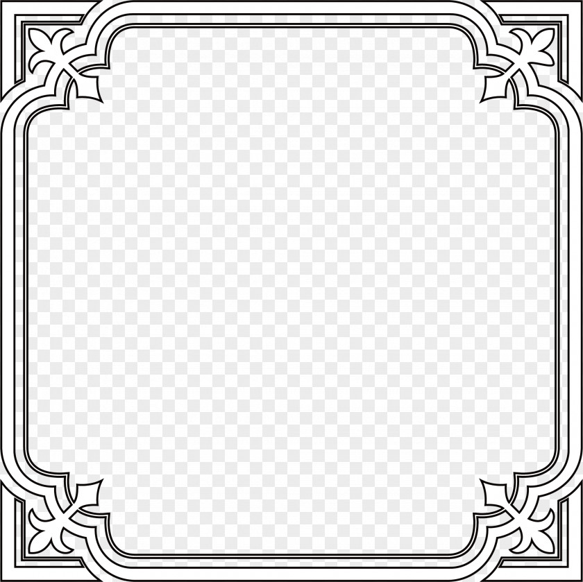 Black Frame Of Ancient Lines Line Animation Geometry PNG