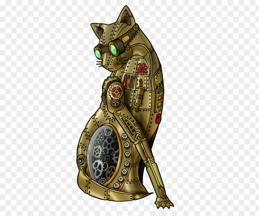 Punk Hair Cat Steampunk Fantasy PNG