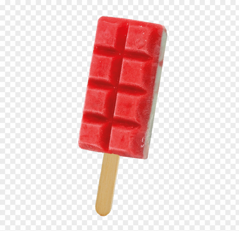 Rectangle Strawberry Frozen Food Cartoon PNG