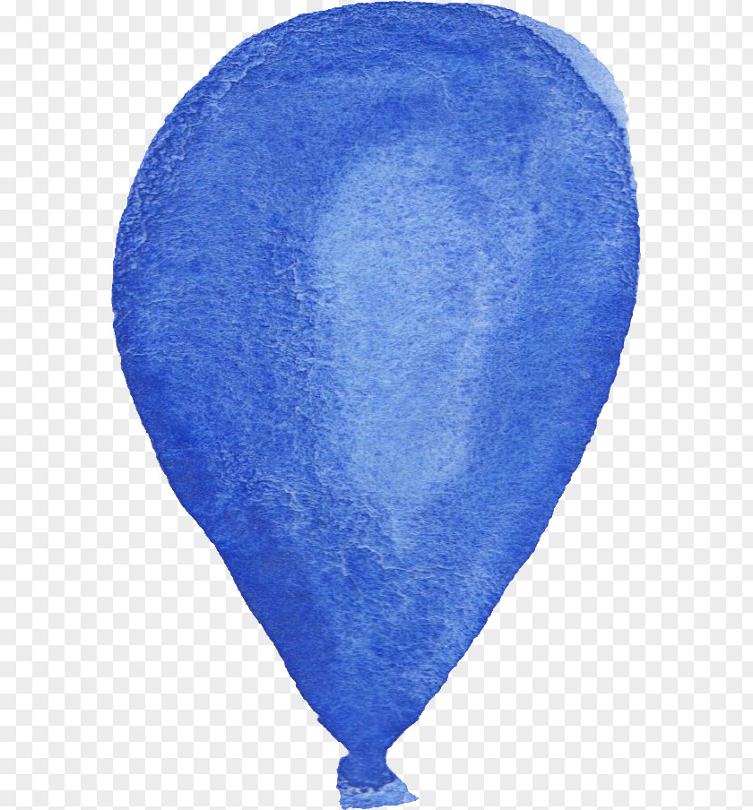 Watercolor Balloon Hot Air Blue Painting PNG