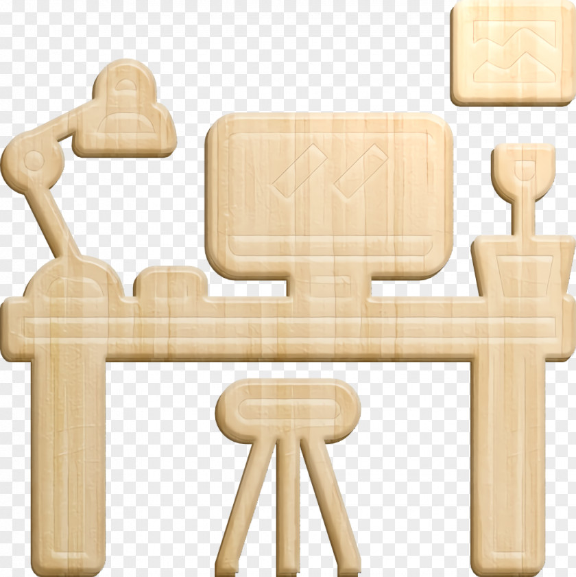 Workplace Icon Business Situations Desk PNG