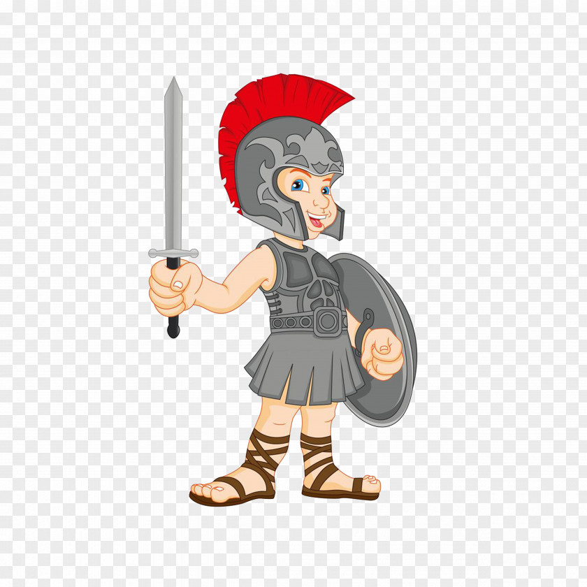 Foreign Ancient Sword Junzi Gladiator Royalty-free Clip Art PNG