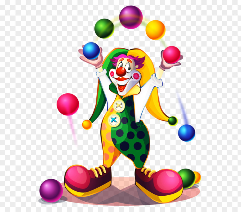 Juggling Clown Circus Clip Art PNG