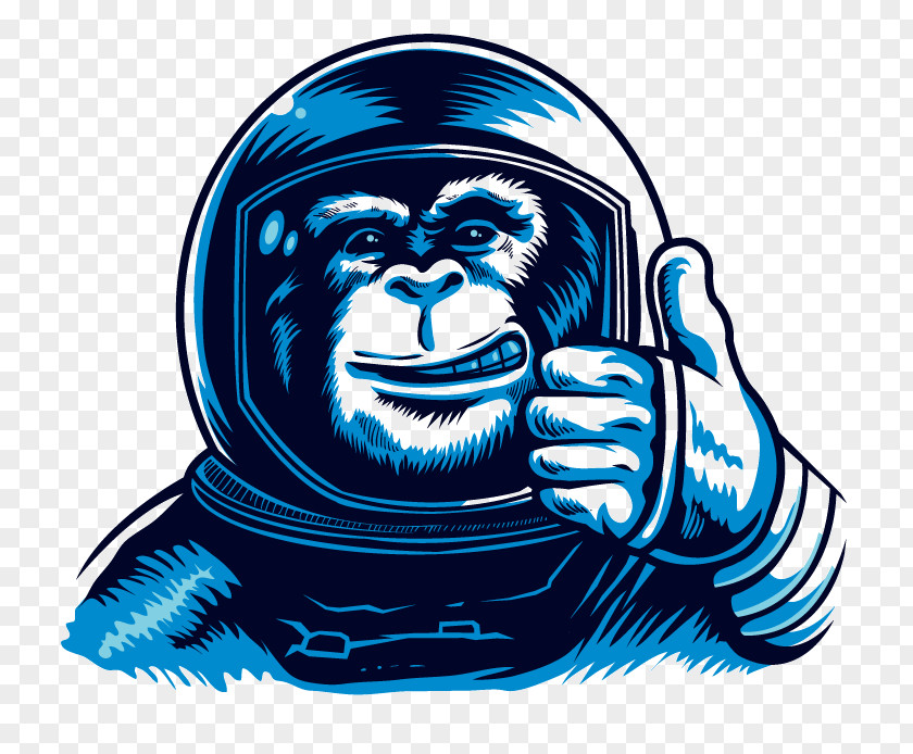 Space Monkey Chimpanzee Monkeys And Apes In Astronaut Suit PNG