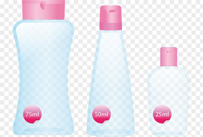 Vector Painted Water And Milk Suits Lotion Plastic Bottle Liquid PNG