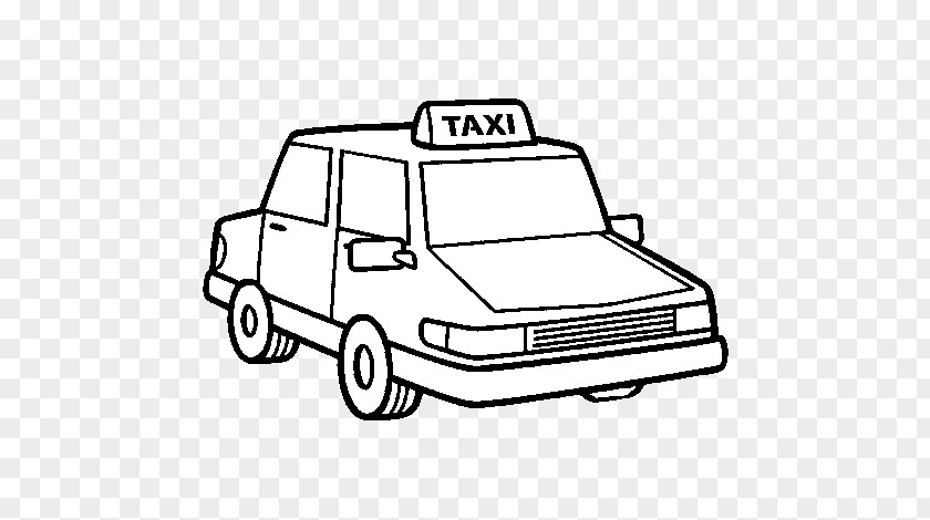 Antigua Publicidad De Opel Taxi Car Drawing Coloring Book Yellow Cab PNG