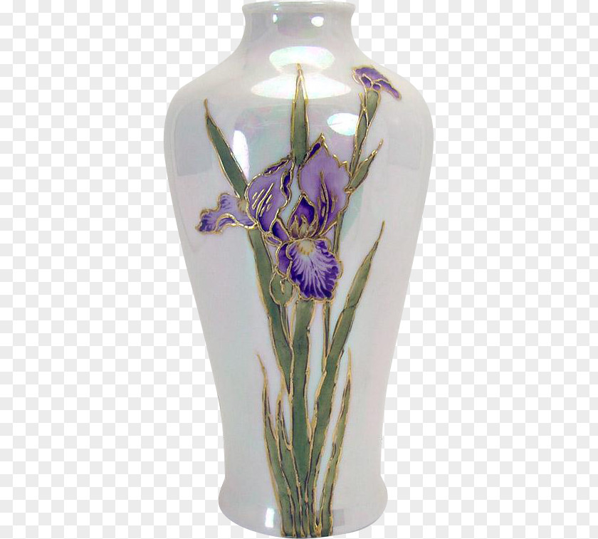 Hand Painted Vase Painting Antique Ceramic PNG