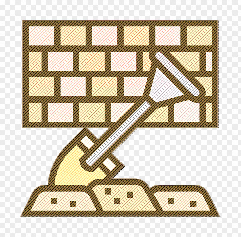 Shovel Icon Brick Architecture PNG