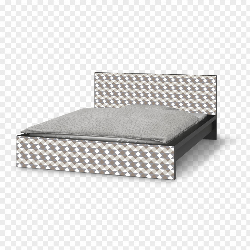 Triangle Pattern Bed Frame Box-spring Mattress PNG