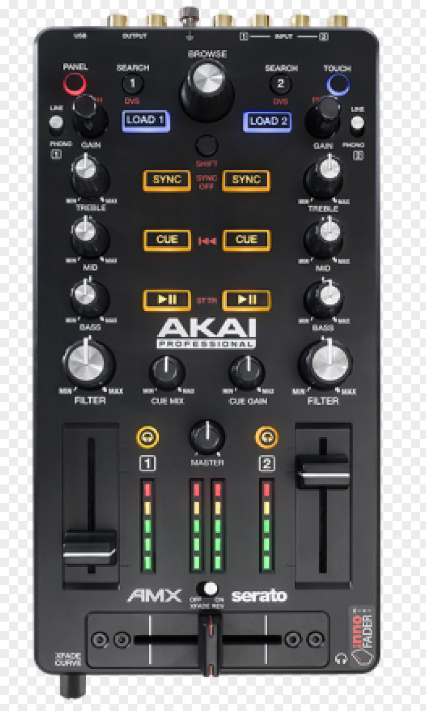 Vestax Controller Akai AMX Disc Jockey Audio Mixers Ableton Live PNG