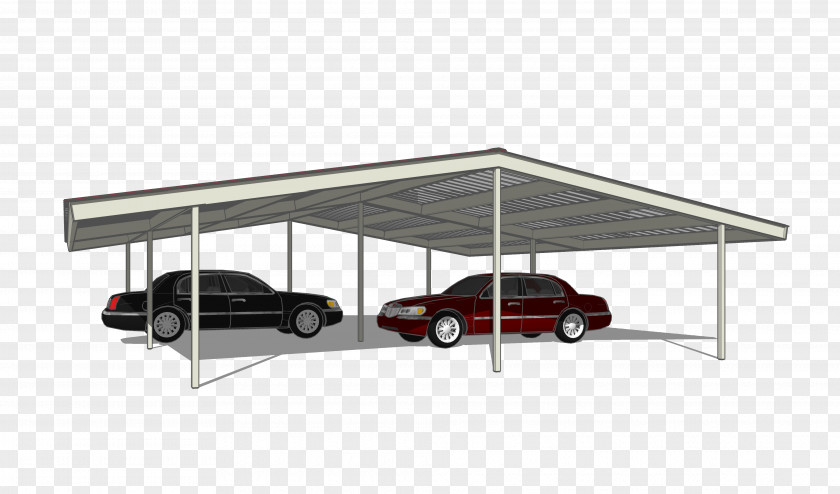 Metal Lines Roof Carport Canopy Gable Garage PNG