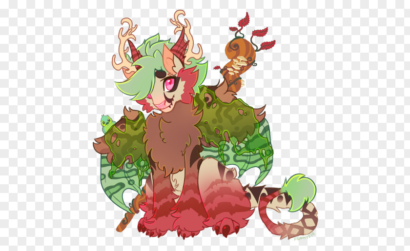 Christmas Tree Reindeer Horse Ornament PNG