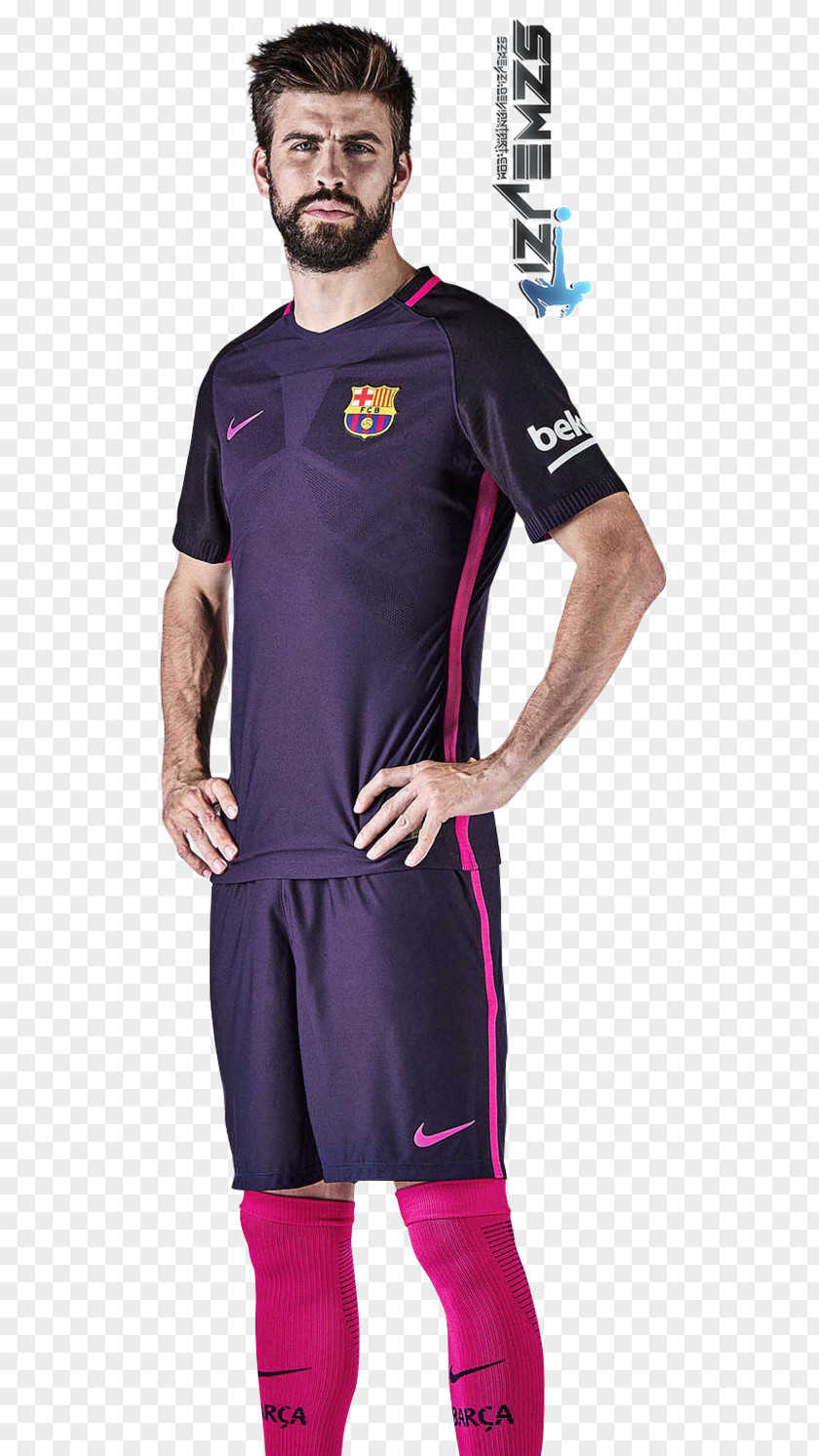 Fc Barcelona Gerard Piqué 2015–16 FC Season T-shirt Jersey PNG