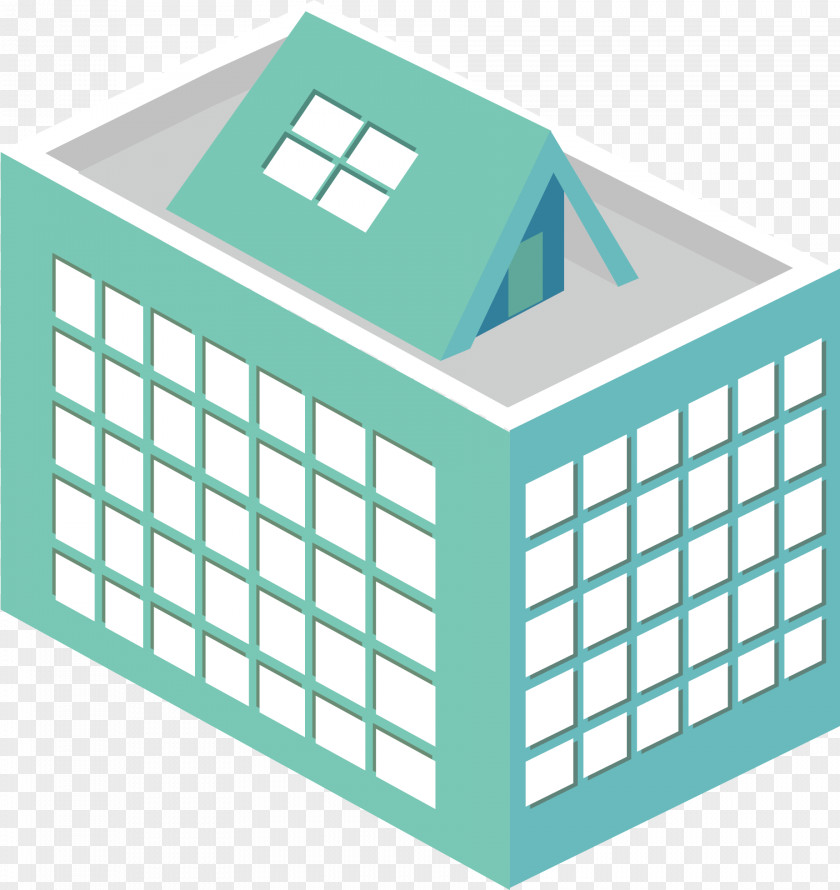 Green Building Rubiks Cube Puzzle V-Cube 7 PNG