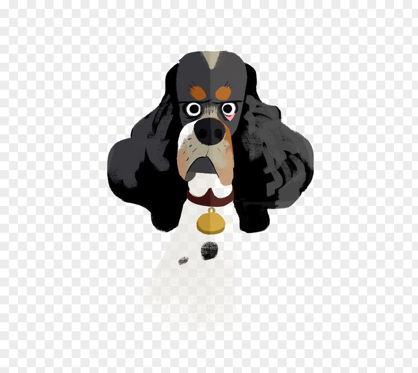 Puppy Avatar Cavalier King Charles Spaniel Poodle Dog Breed Illustration PNG