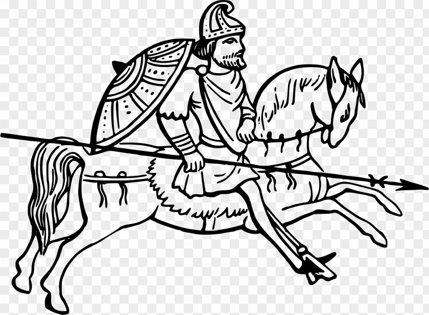 Headless Horseman Anglo-Saxons England Drawing PNG