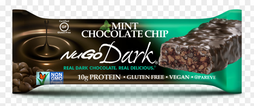 Low Sugar Chocolate Bar Mint Chip Dark PNG