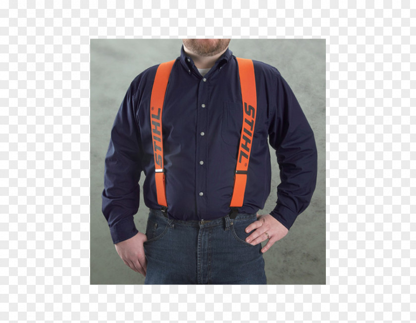 Suspenders Braces T-shirt Stihl Chainsaw Lumberjack PNG