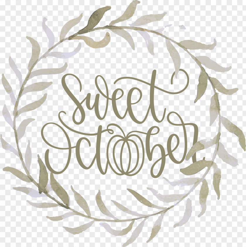 Sweet October October Fall PNG