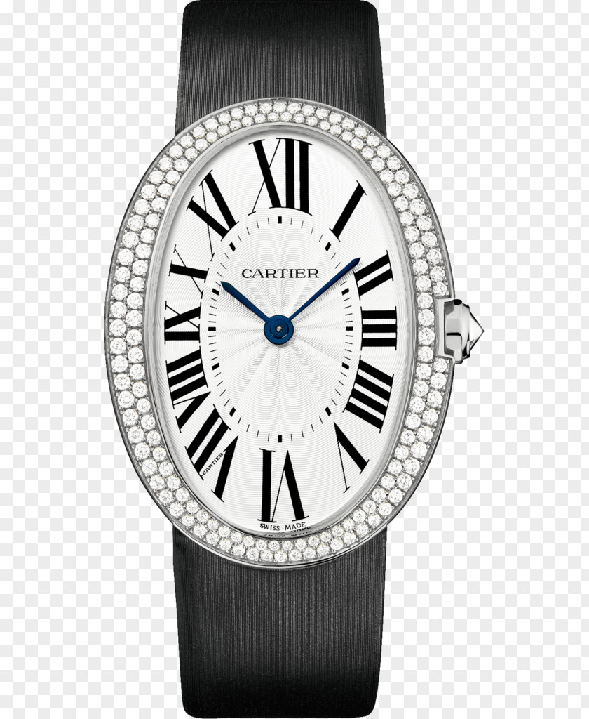 Watch Cartier Diamond Colored Gold Movement PNG