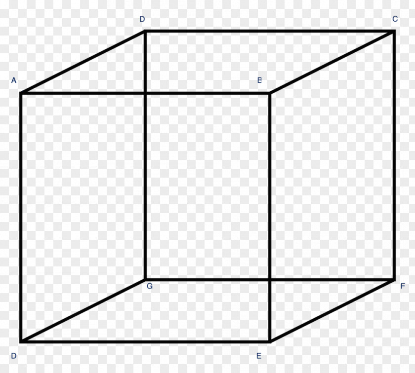 Cube Three-dimensional Space Shape Geometry Net PNG