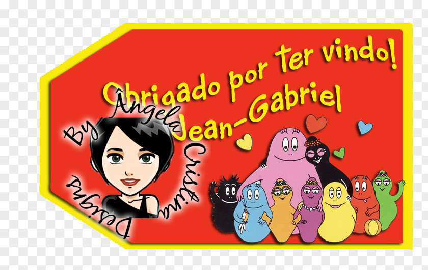 Barbapapa Banner Poster Illustration Cartoon RED.M PNG