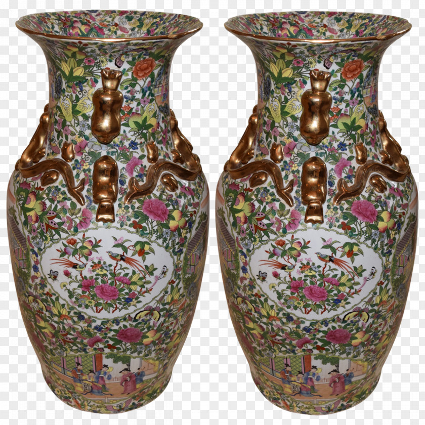 Celadon Vase Decorative Arts China PNG