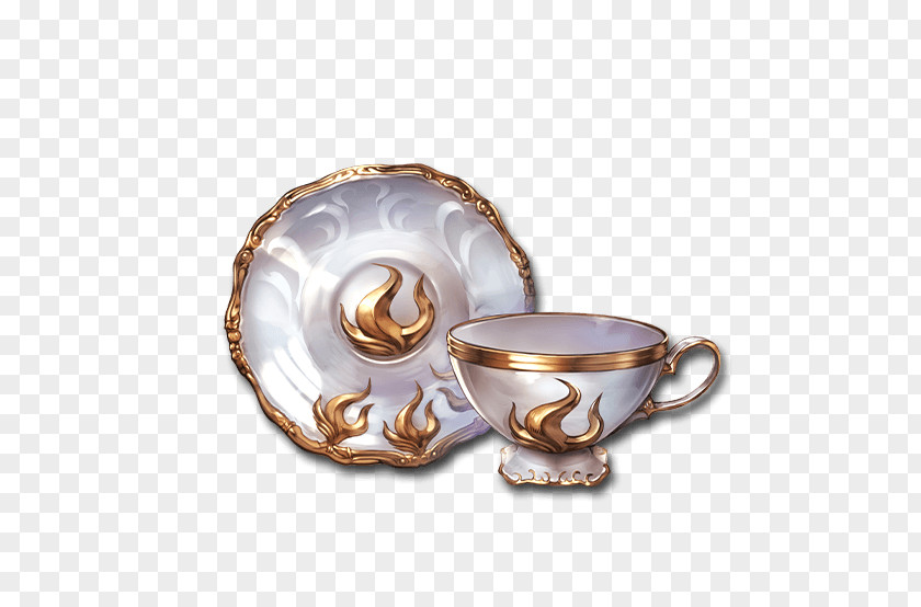 Cup And Saucer Granblue Fantasy Coffee Weapon Porcelain PNG