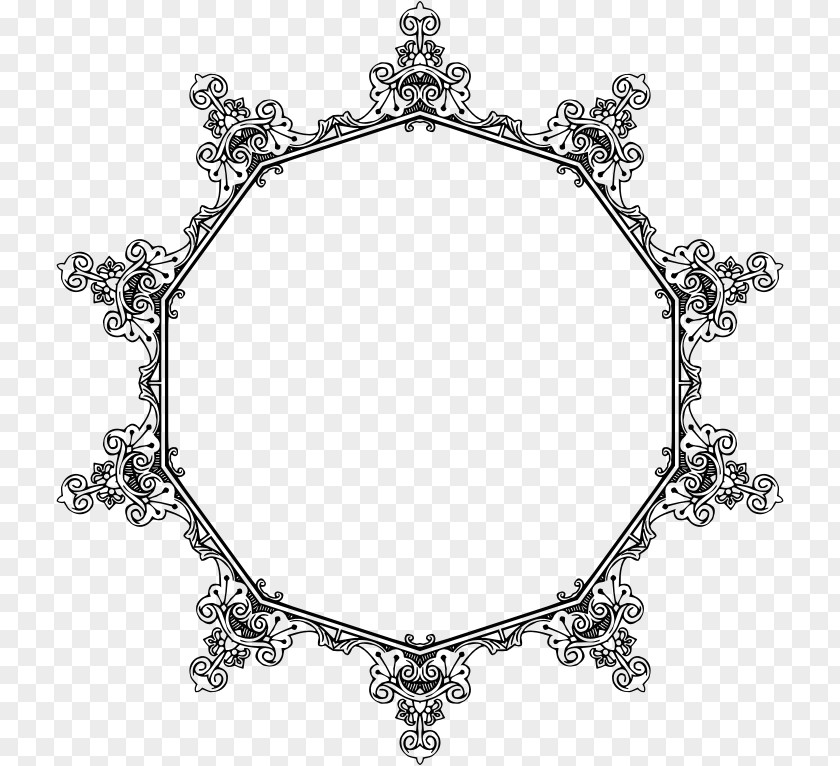 Frame Geometric Art Nouveau Line Clip PNG