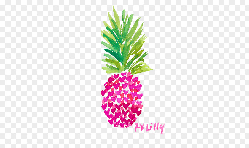 Pineapple Sticker Watercolor Painting Designer PNG