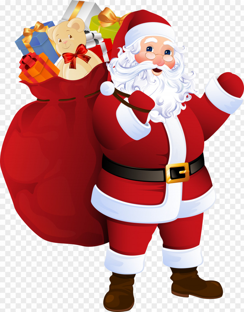 Reindeer Santa Claus Christmas Clip Art PNG