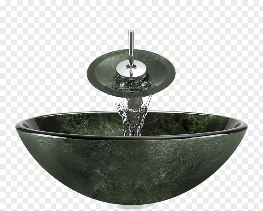 Sink Bowl Tap Glass Bathroom PNG
