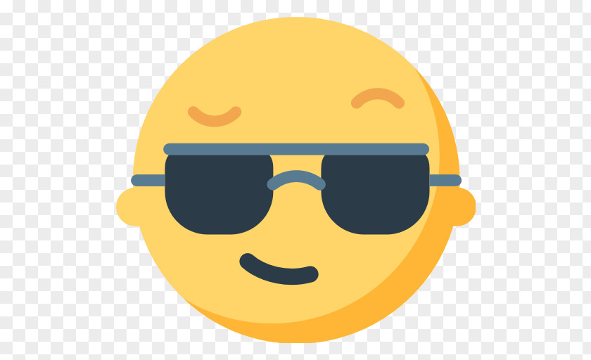 Sunglasses Emoji Smiley Smirk PNG
