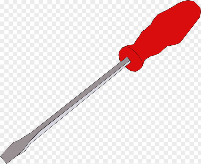 Vector Painted Screwdriver Clip Art PNG