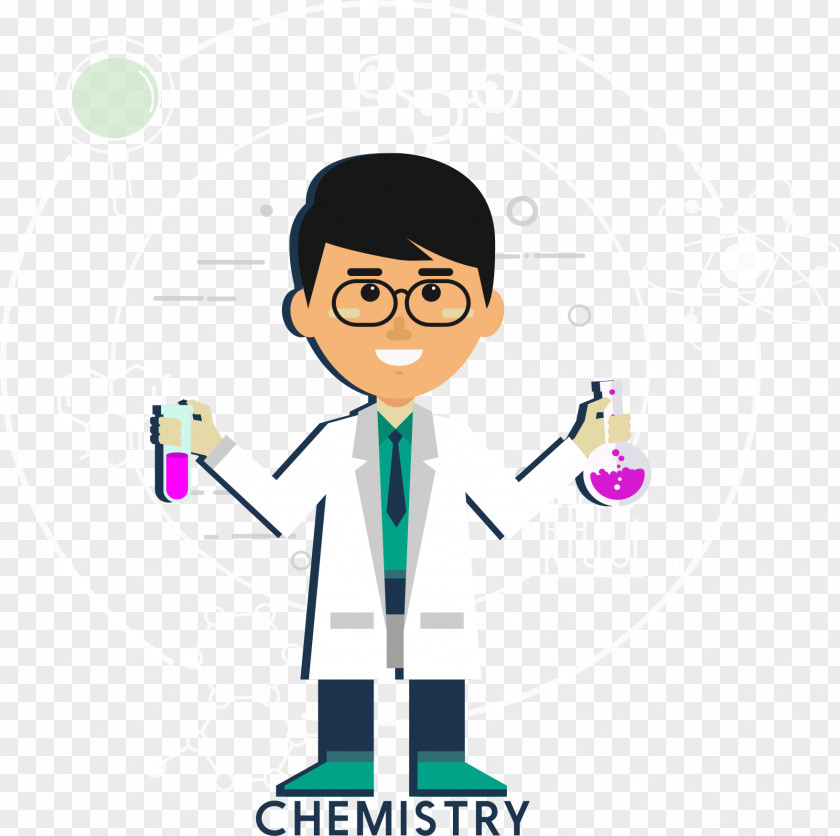 White Coat Experimental Scientist Experiment Euclidean Vector PNG