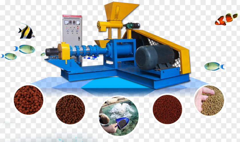 Fish Commercial Feed Manufacturing Pelletizing Animal Pellet Mill PNG