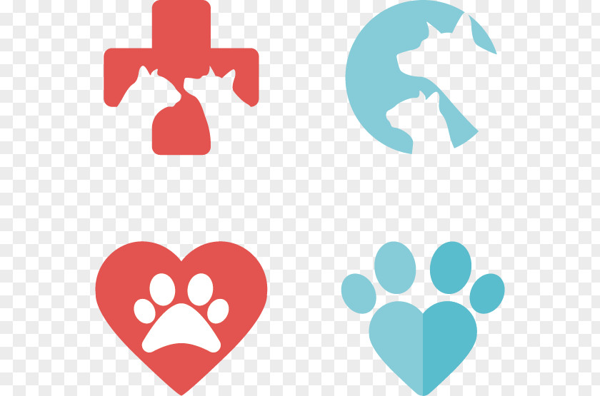 Flat Pets Element Flag Vector Material Logo Veterinarian Veterinary Medicine Dog PNG