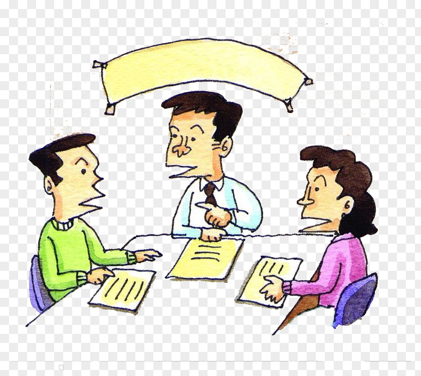 Meeting Discussion Cartoon Comics Painting Illustration PNG
