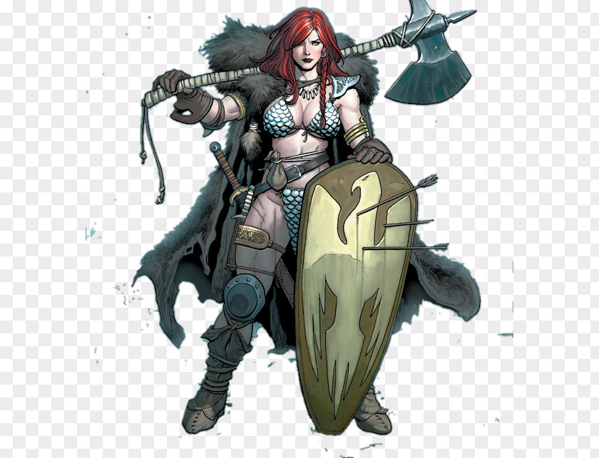 Red Sonja Queen Of The Frozen Wastes Odin Freyja Valknut PNG